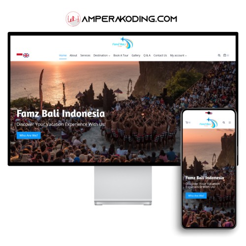 Website Tour & Travel Famz Bali Indonesia